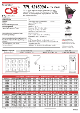 TPL 121500A 12V 150Ah