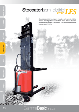 Visiona l`allegato - LEVANTE - transpallet, elevatori, pantografi e