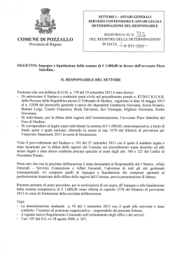 Testo provvedimento - Comune di Pozzallo