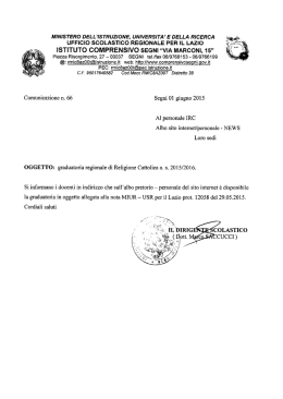ministero dell`istruziqne, universita` e della ricerca