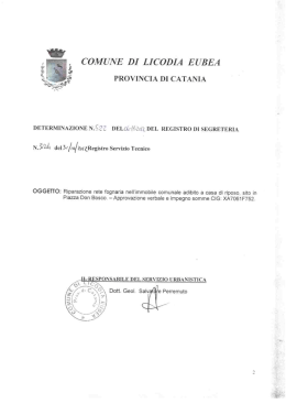 determinazione n.522 del 06.11.2012