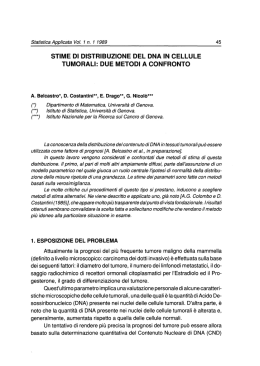 TUMORALI: DUE METODI A CONFRONTO