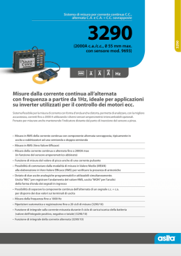 misure dalla corrente continua all`alternata con frequenza a partire