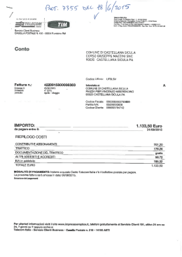 Page 1 / Servizio Clienti Business CASELLA POSTALE N. 456