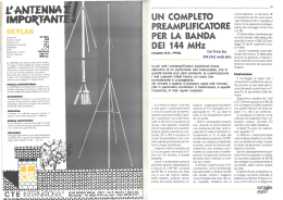 Un complero preamplificatore per la banda dei 144 MHz