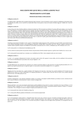 soluzioni dei quiz della simulazione wau! professioni sanitarie