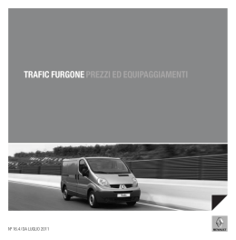 TRAFIC FURGONE PREZZI ED EQUIPAGGIAMENTI