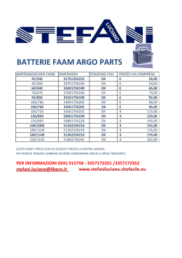 BATTERIE FAAM ARGO PARTS