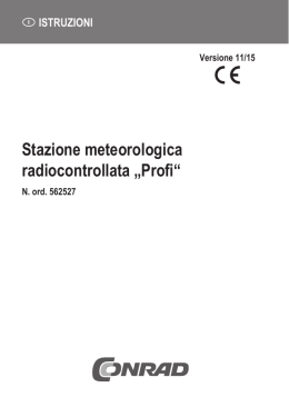 Stazione meteorologica radiocontrollata &bdquo;Profi&ldquo;
