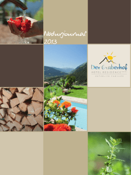 Naturjournal 2013 - Hotel Gruberhof