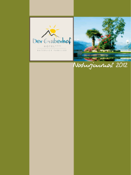 Naturjournal 2012 - Hotel Gruberhof