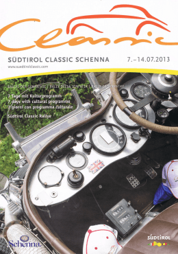 Page 1 sUDTlRoL cLAsslc scH EN NA Www.suedtirolclassic.com 7