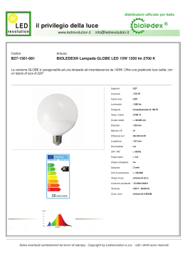 B27-1501-081 BIOLEDEX® Lampada GLOBE LED 15W 1350 lm