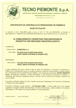 certificazione F.P.C.