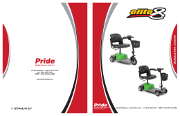 Manuale scooter Pride ES8