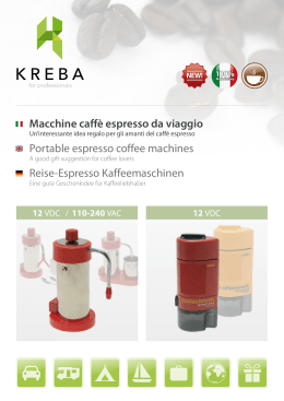 Macchine caffè espresso da viaggio Portable espresso