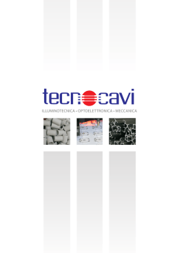 ILLUMINOTECNICA &bull; OPTOELETTRONICA &bull; MECCANICA