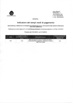 VIALE BRIGATE PARTIGIANE 1 A 16129 GENOVA (GE) P. IVA