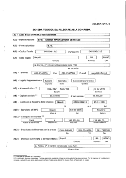 ia) - dati sull`impresa richiedente j