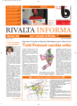 Settembre - Comune di Rivalta di Torino