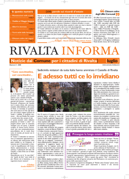 Luglio - Comune di Rivalta di Torino