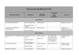 noleggio di biciclette - La Provincia di Olbia