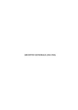archivio generale - Carte da legare - Ministero per i Beni e le Attività