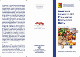 Il Progetto F ED adottato dalla Regione