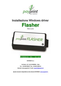 Manuale driver - Payprint Flasher store