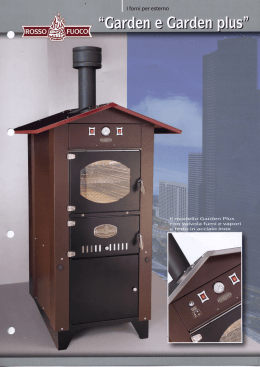 Page 1 ie vapori lalo inox In aCC ll modello Garden Plus con valvola