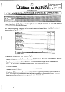 Prot.n. Del _ - Comune di Aquara