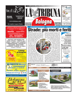 Strade: pi&ugrave; morti e feriti