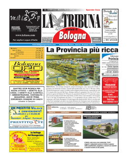 La Provincia pi&ugrave; ricca