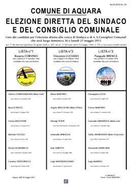 CQMUNE DI AQUARA - Comune di Aquara
