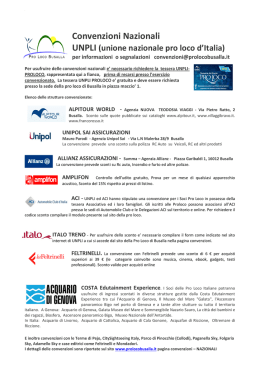 Scarica l`elenco completo delle convenzioni