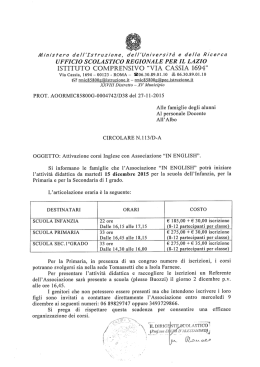 ISTITUTO COMPRENSIVO &ldquo;VIA CASSIA 16941&rdquo;