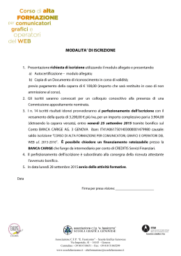 Associazione C.F.P. “E. Fassicomo” – Scuola Grafica Genovese Via