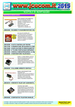 SCATOLE DI MONTAGGIO - JCE Elettronica Srl