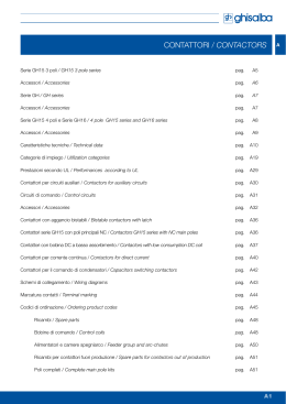 CONTATTORI / CONTACTORS