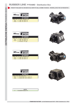 DISTRIBUZIONE ENERGIA PO WER BO X