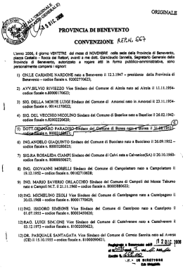 Convenzione e Statuto
