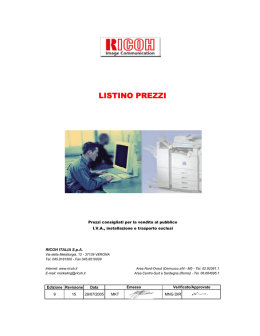 listino al pubblico