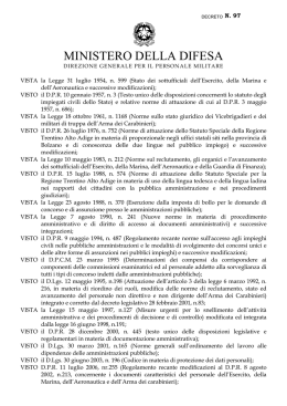 MINISTERO DELLA DIFESA