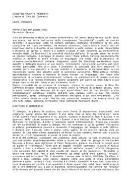OGGETTO VIVENTE PERFETTO L`opera di Gino