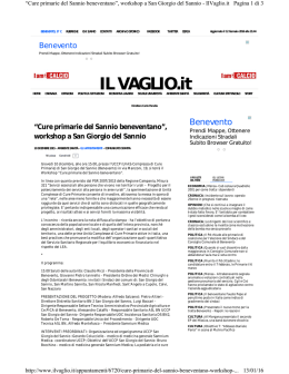 IL VAGLIO.it - UCCP San Giorgio del Sannio