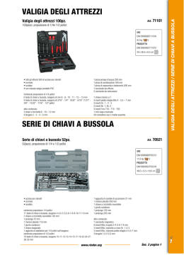 valigia degli attrezzi serie di chiavi a bussola