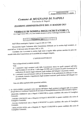 Verbale nomina scrutatori