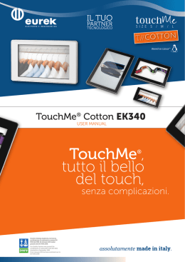 TouchMe&reg;, tutto il bello del touch,