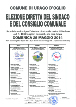 2014-254 Elezioni Sindaco+CC del 25-05-2014