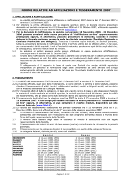 Norme Tesseramento 2007
